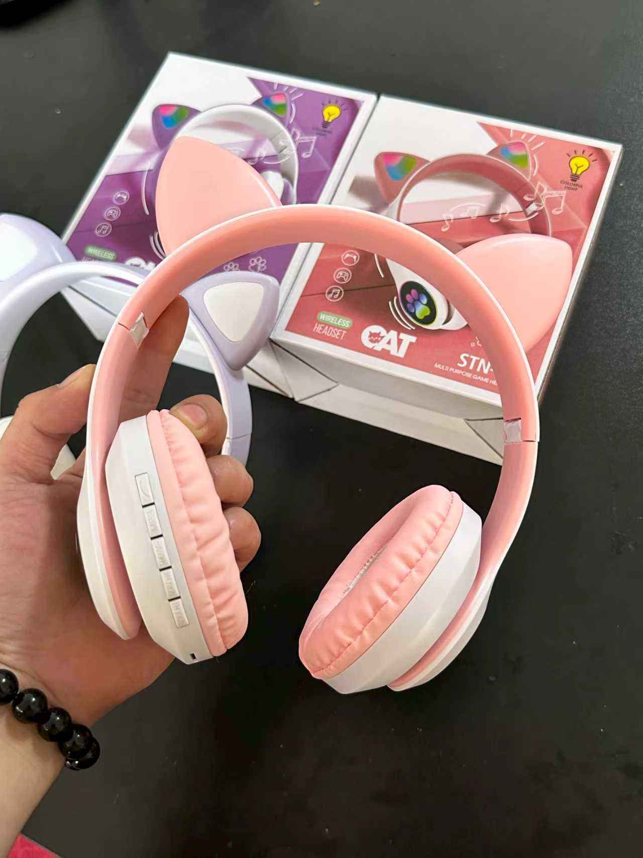 STN Wireless Cat Ear LED Gaming Headset