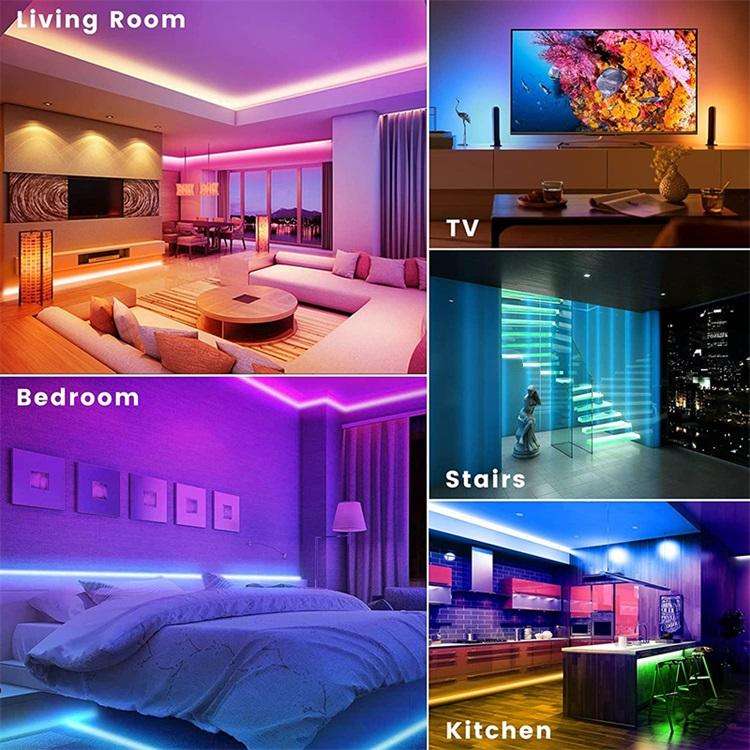 Rainbow RGBIC LED Strip Light Kit with USB Cable System