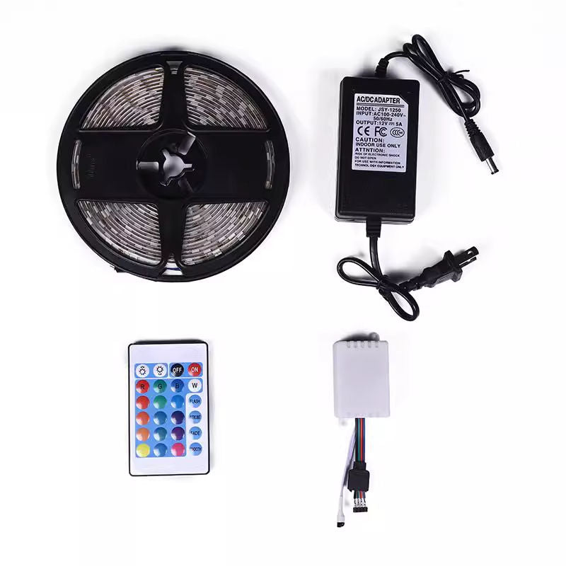 Unlimited Color RGB 5050 LED Flexible Strip Light - 16 Feet with Remote Control
