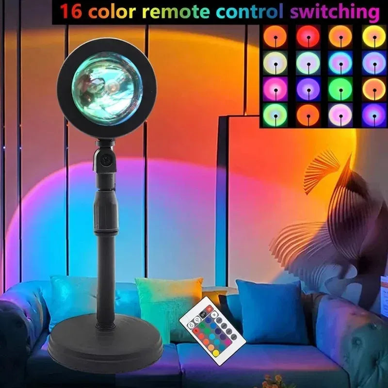 Sunset Lamp Remote Controlled Background Lamp