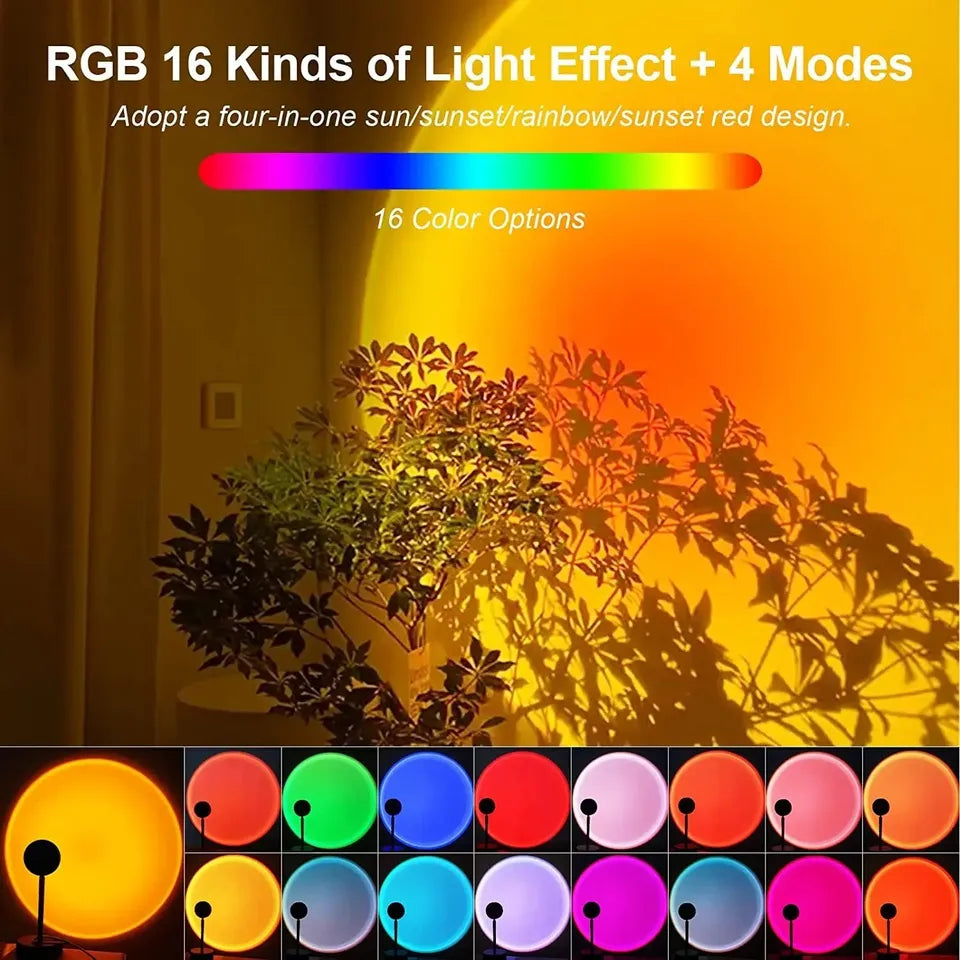 Sunset Lamp Remote Controlled Background Lamp
