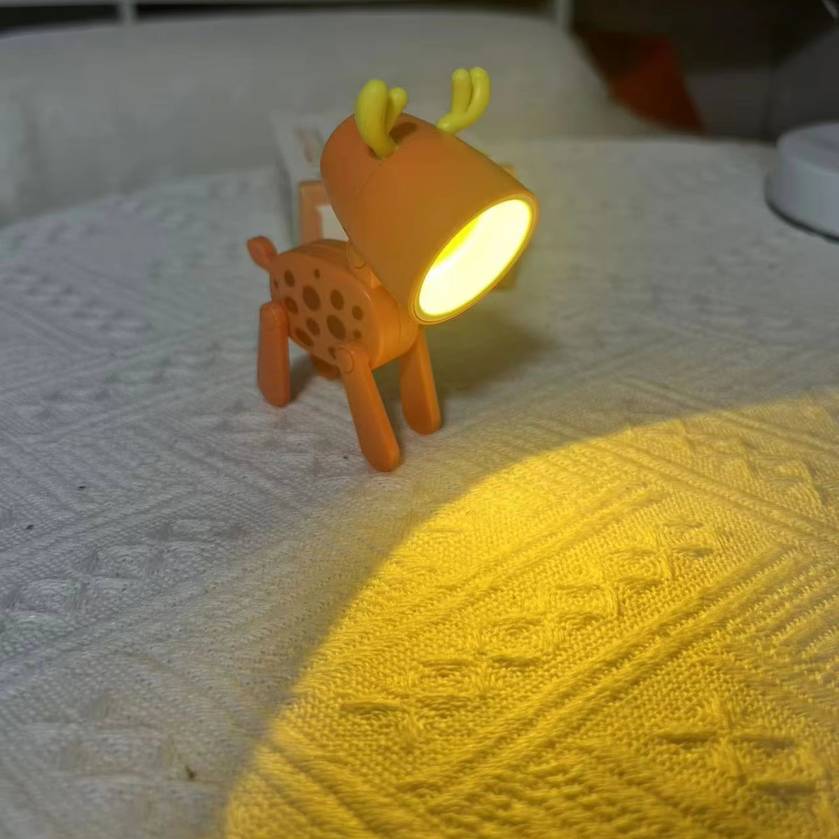 Mini Cartoon Deer LED Adjustable Desk Night Light