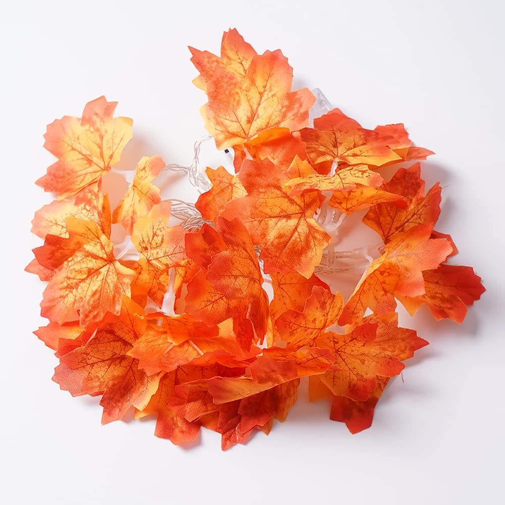 Artificial Maple Leaf Garland LED String Lights