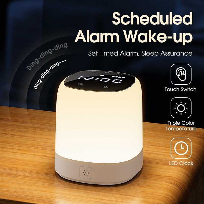 All-in-One Digital Clock and Remote Control Night Light
