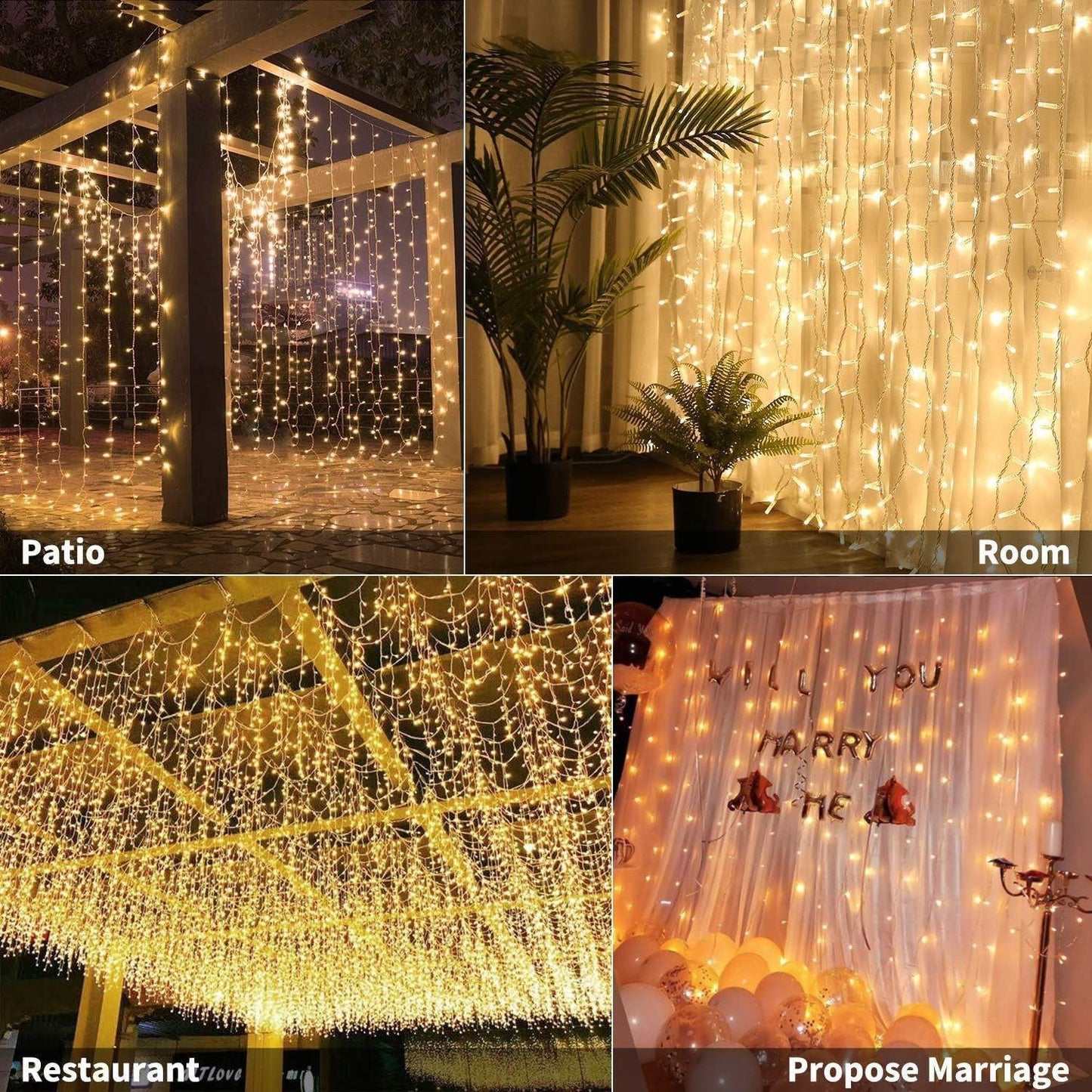 LED Curtain Fairy Lights
