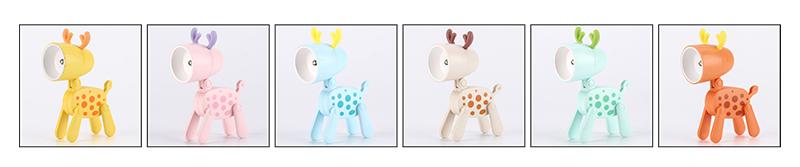 Mini Cartoon Deer LED Adjustable Desk Night Light