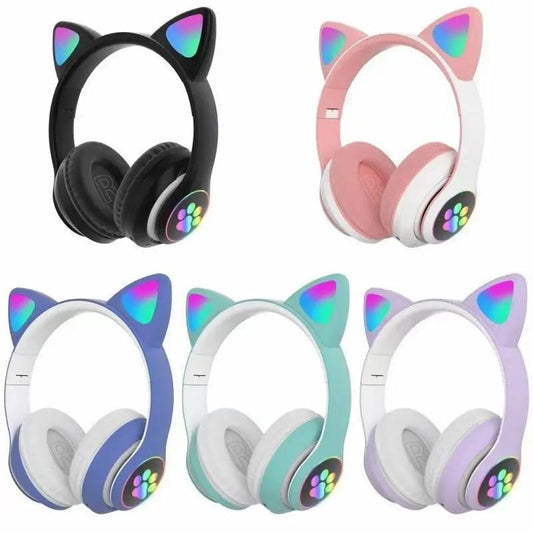 STN Wireless Cat Ear LED Gaming Headset