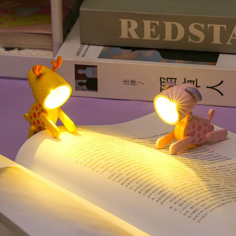 Mini Cartoon Deer LED Adjustable Desk Night Light