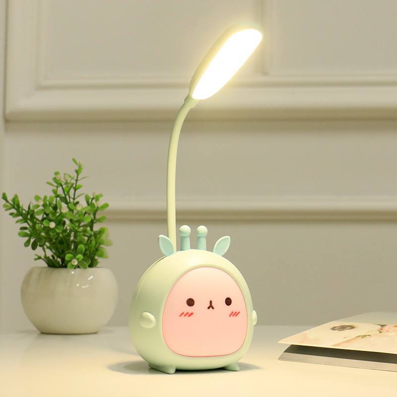 Cartoon LED Desk Lamp with Flexible Neck and Night Light