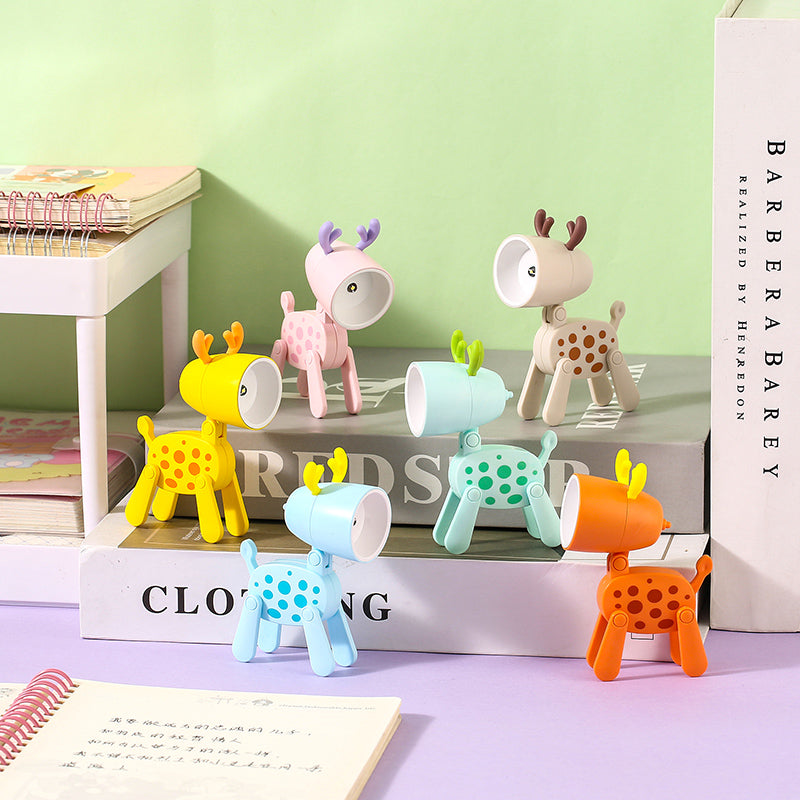 Mini Cartoon Deer LED Adjustable Desk Night Light