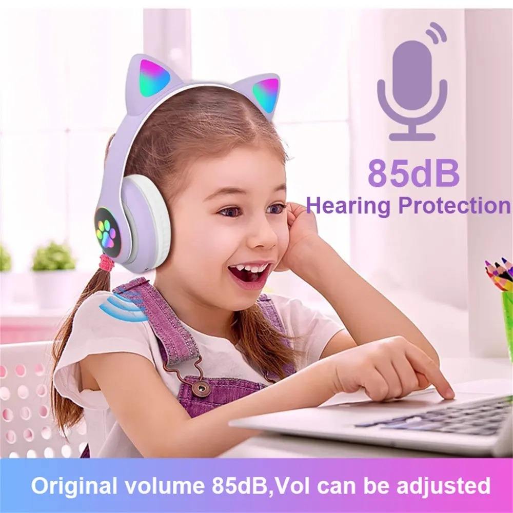 STN Wireless Cat Ear LED Gaming Headset