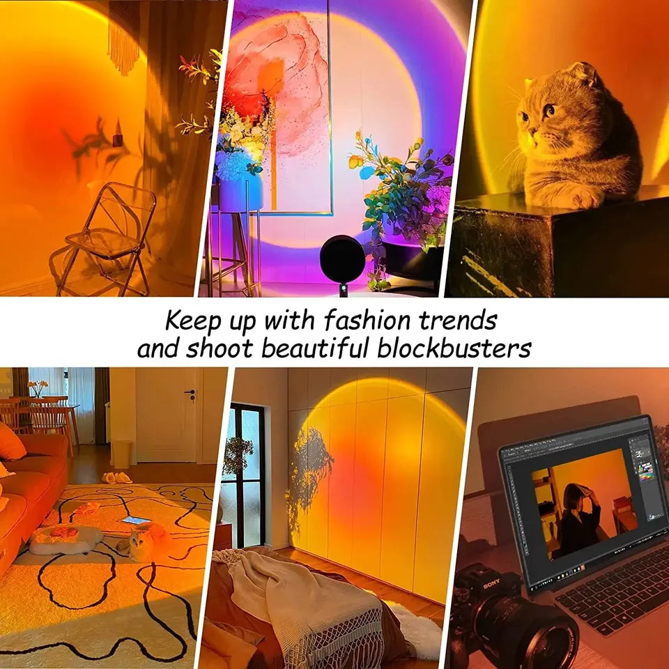 Sunset Lamp Remote Controlled Background Lamp