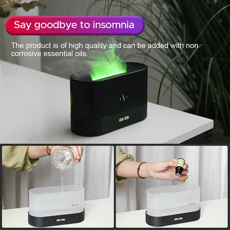 Simulation Flame Ultrasonic Aroma Diffuser and Humidifier