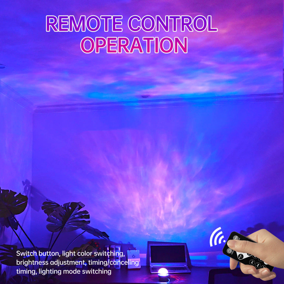 Northern Lights Aurora Star Projector With Remote Control
