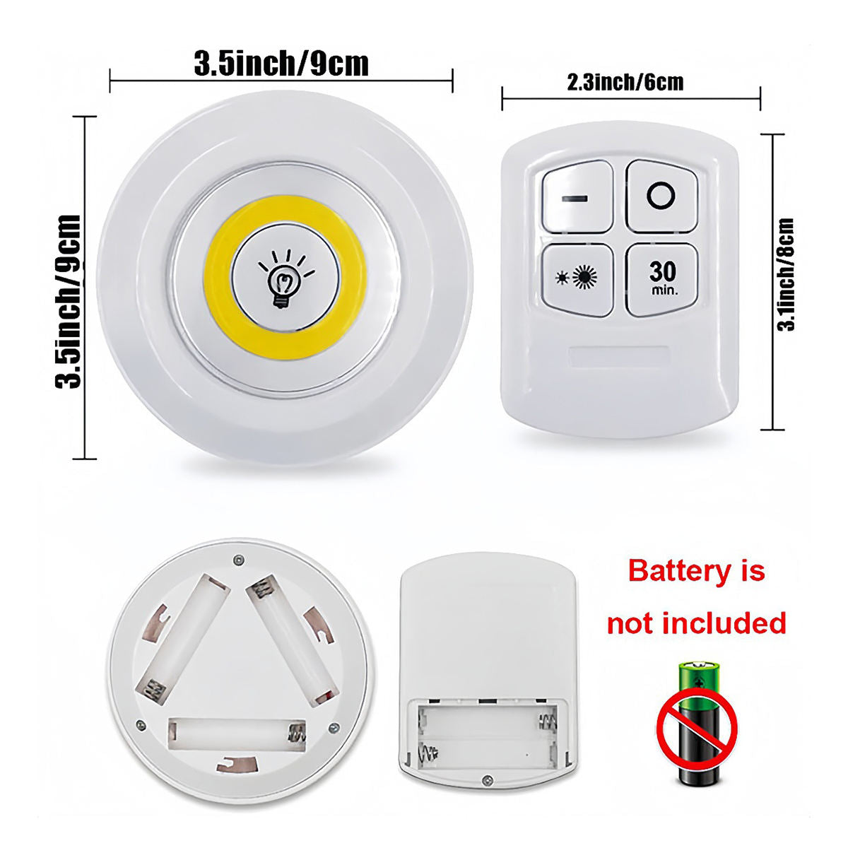 Cabinet Light Closet Light – 3pcs Set