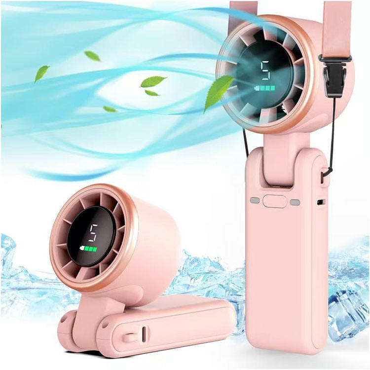 Multi-Functional Folding Rechargeable Handheld Mini Fan