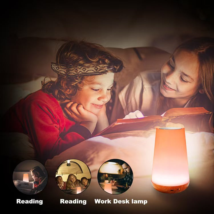 RGB Touch Control LED Bedside Night Light with Remote