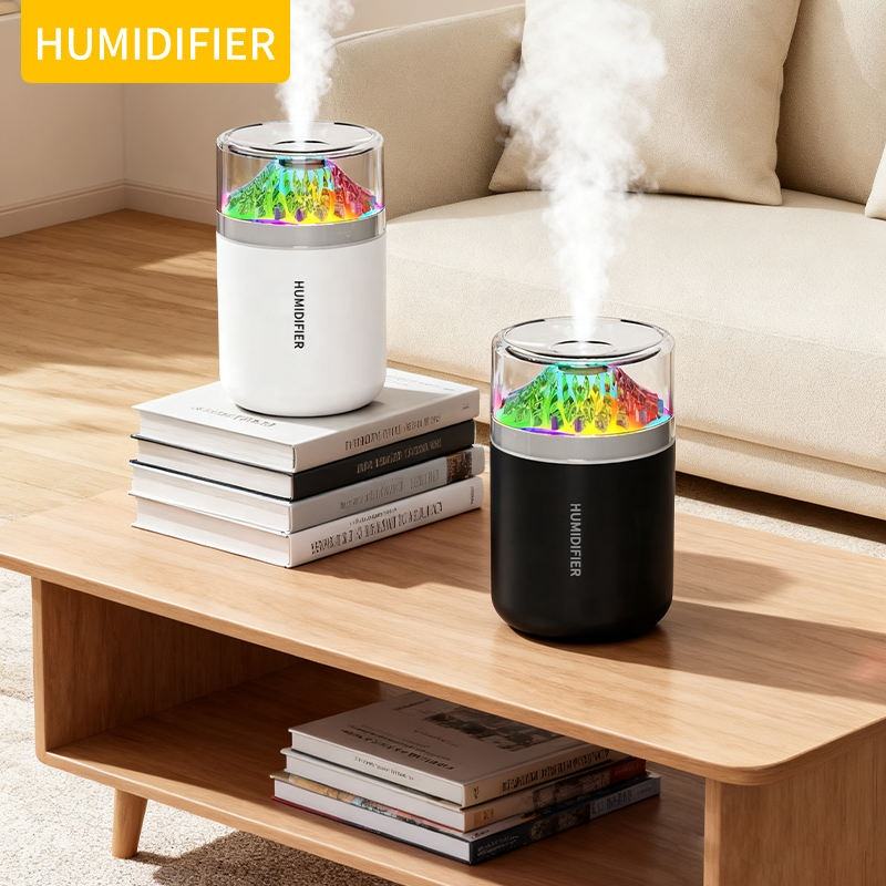 Volcano Flame Ambient LED Air Humidifier and Essential Oil Diffuser