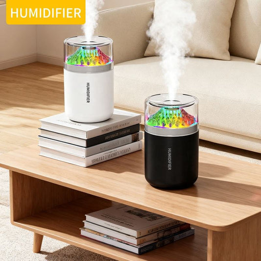 Volcano Flame Ambient LED Air Humidifier and Essential Oil Diffuser