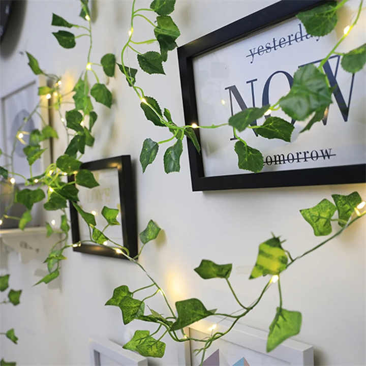 Artificial Ivy Leaf Garland LED String Lights