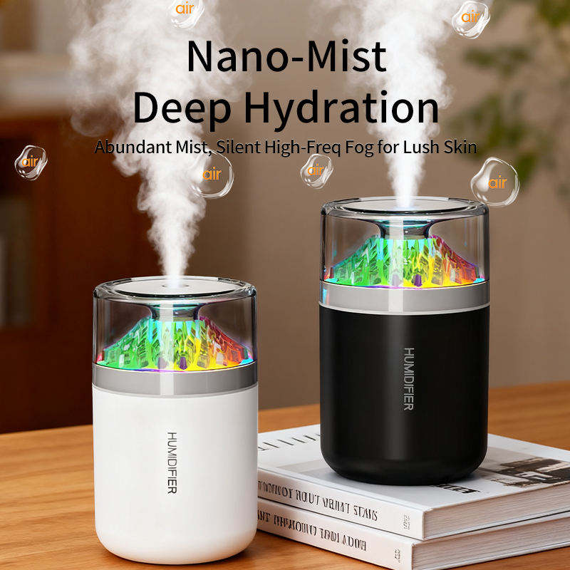 Volcano Flame Ambient LED Air Humidifier and Essential Oil Diffuser