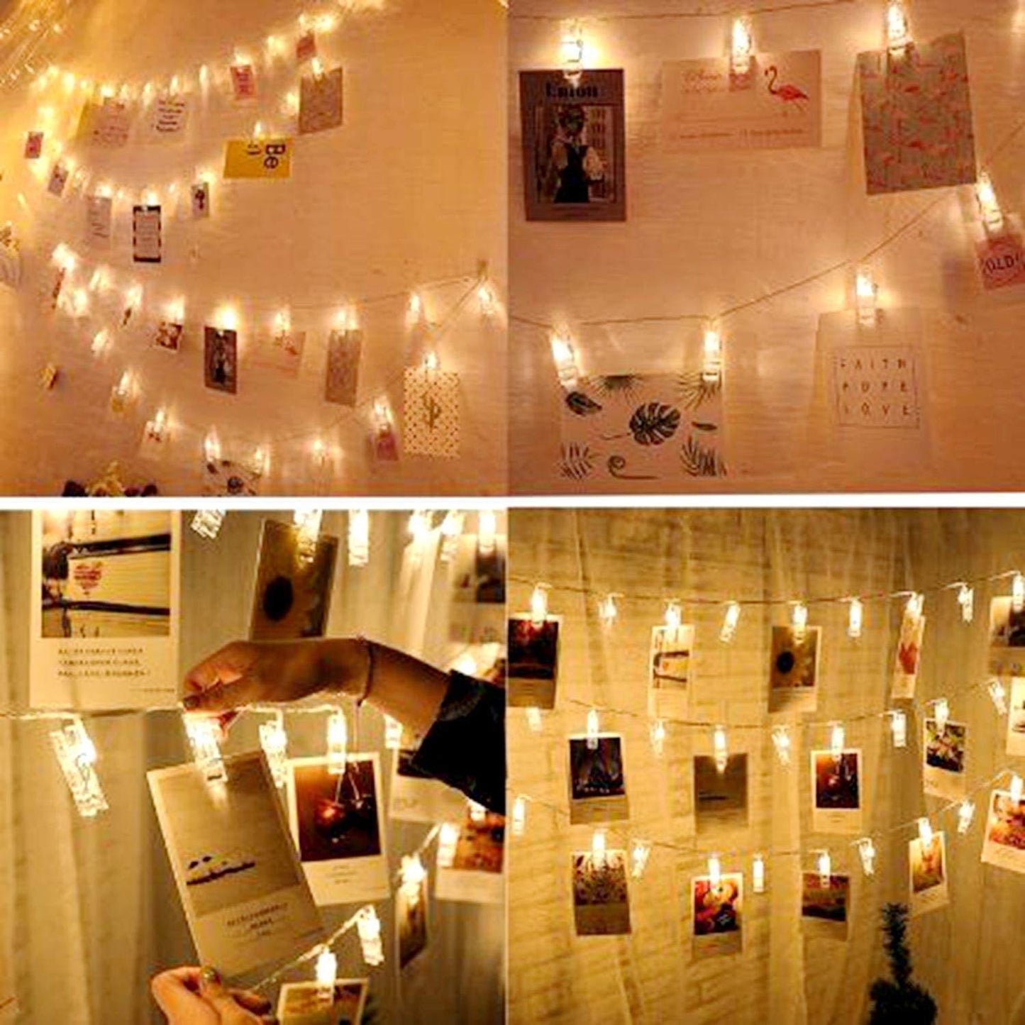 LED Photo Clip String Lights
