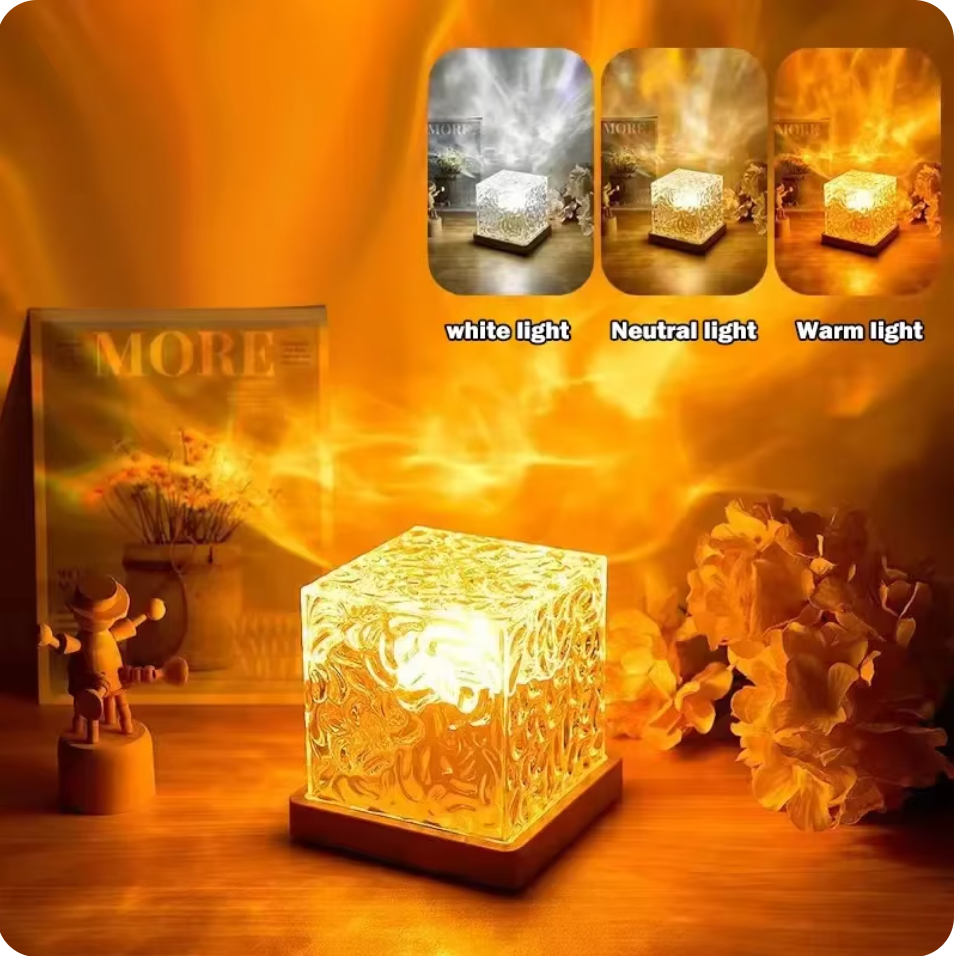 Aurora Glow Projector Lamp with Water Ripple Waving Effects