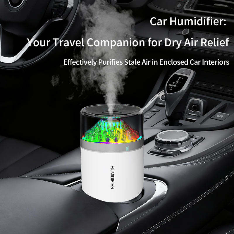 Volcano Flame Ambient LED Air Humidifier and Essential Oil Diffuser