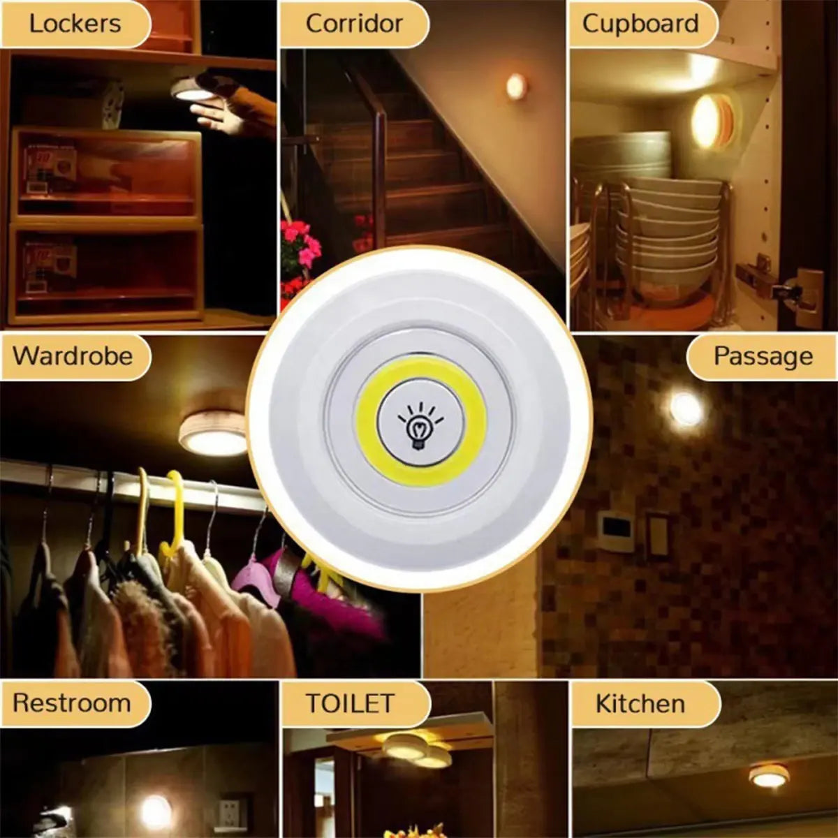 Cabinet Light Closet Light – 3pcs Set
