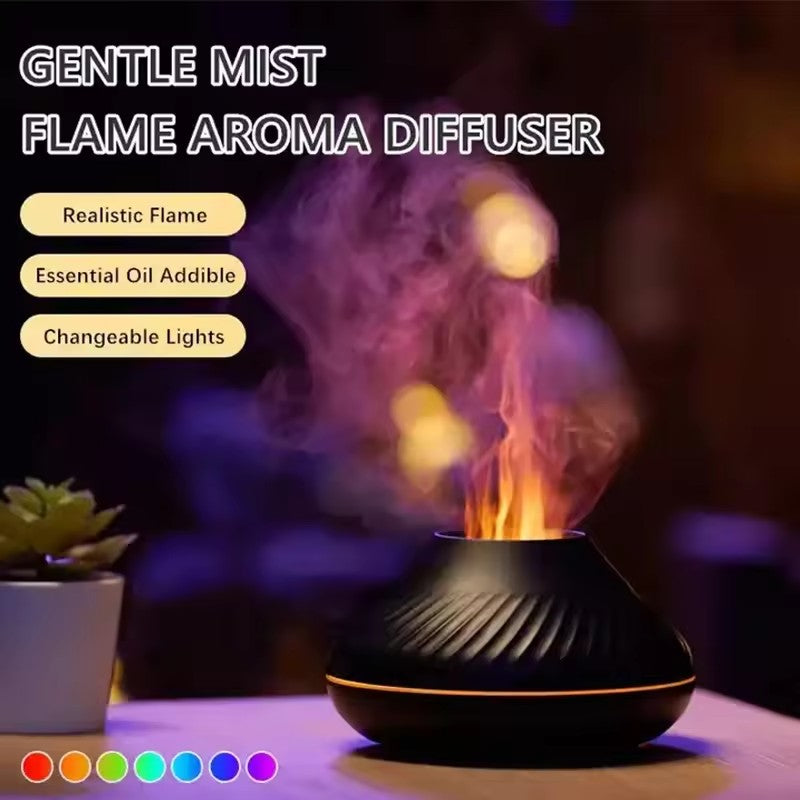 Volcanic Flame Aroma Diffuser and Humidifier