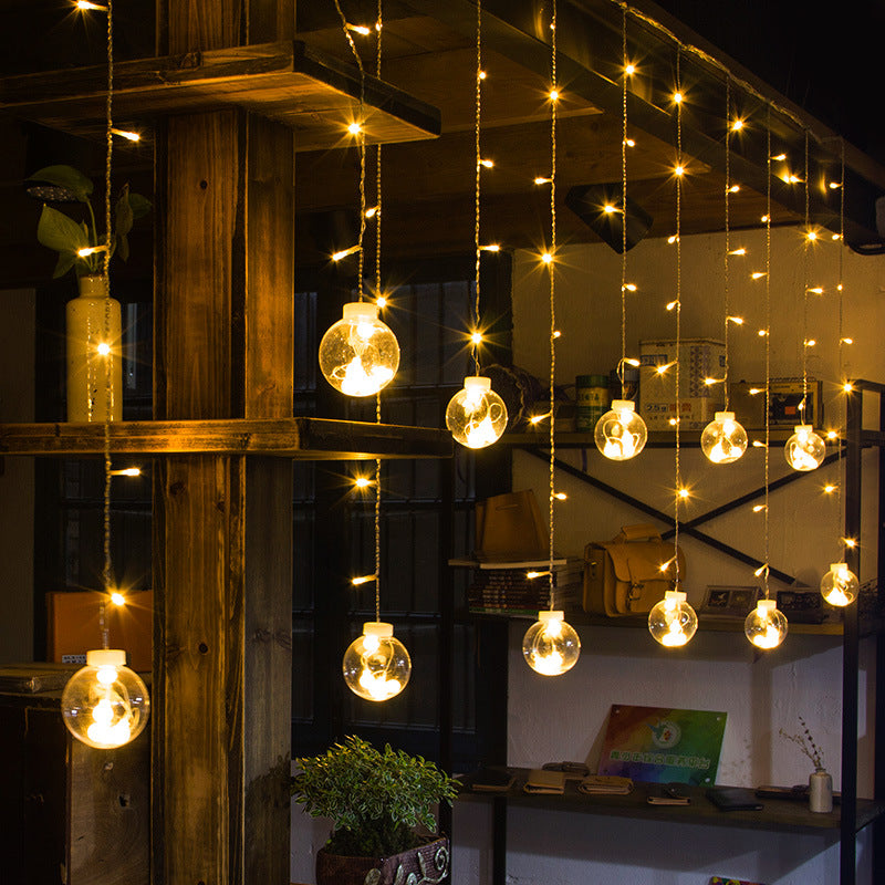 LED Wishing Ball Curtain String Fairy Lights