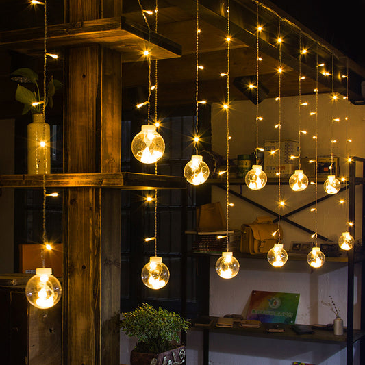 LED Wishing Ball Curtain String Fairy Lights