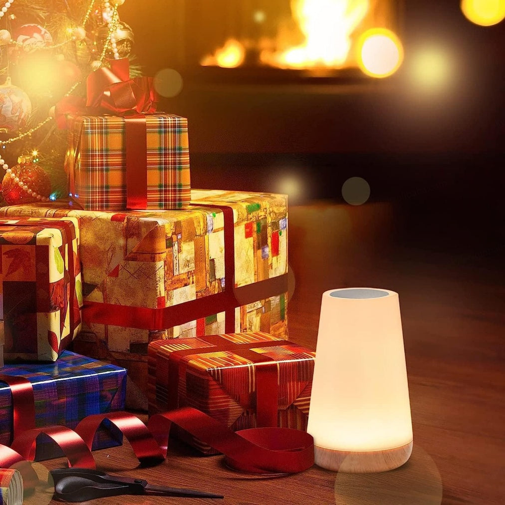 RGB Touch Control LED Bedside Night Light with Remote
