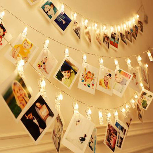 LED Photo Clip String Lights