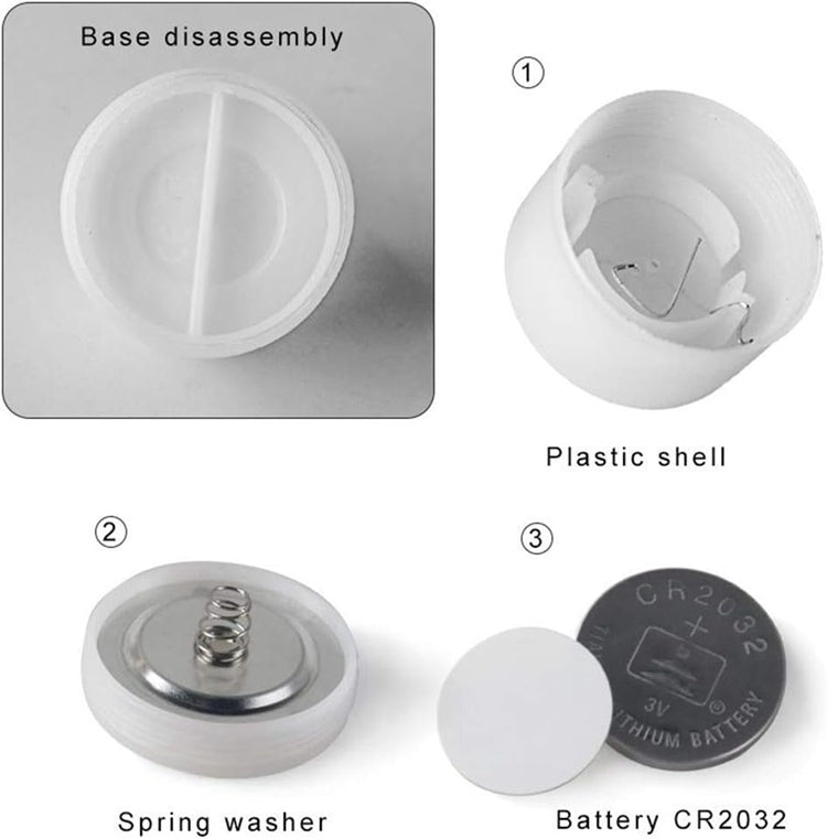 LED Flameless Tealight Candles with Melted Wax Design