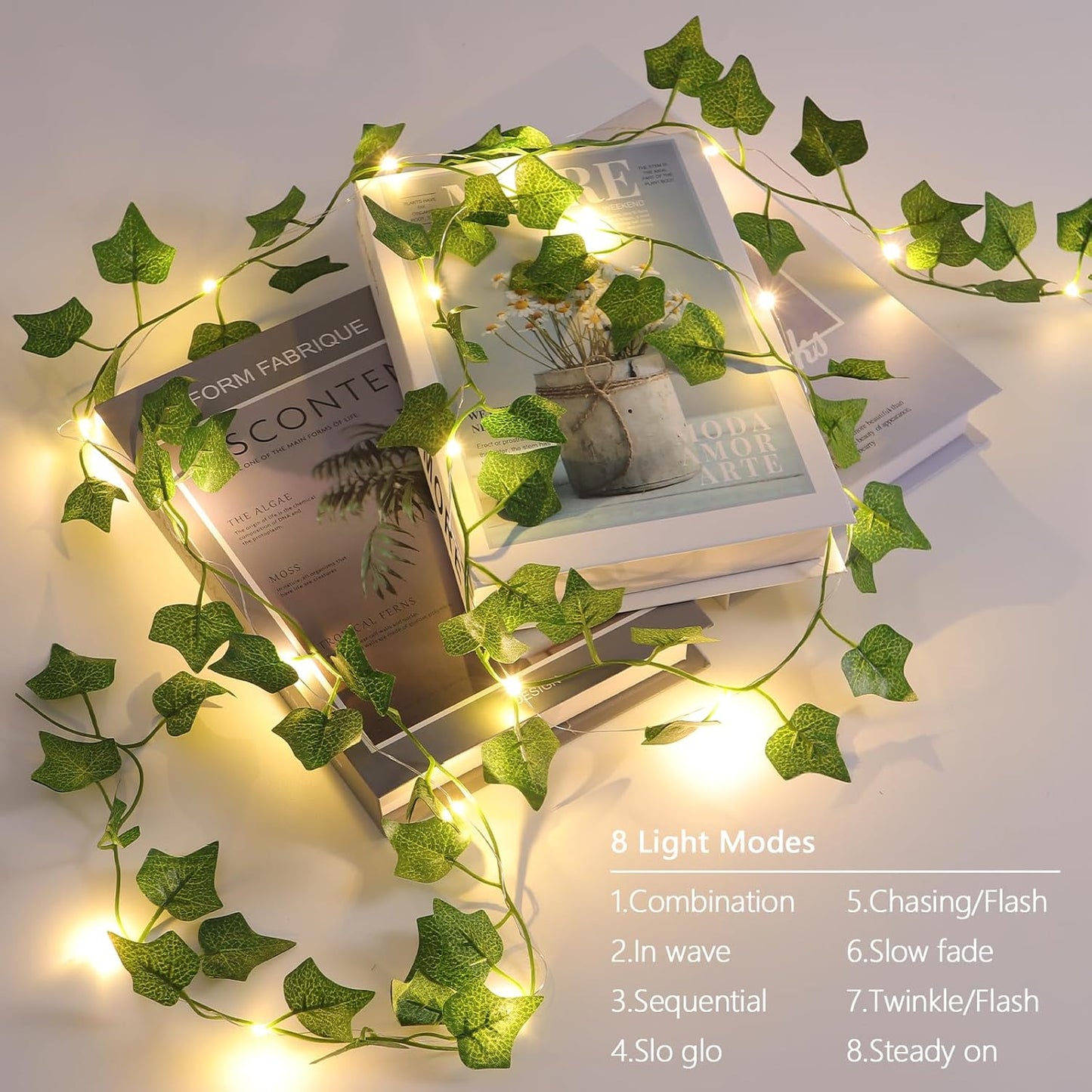 Artificial Ivy Leaf Garland LED String Lights
