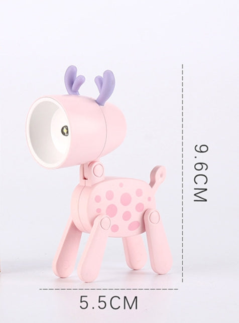 Mini Cartoon Deer LED Adjustable Desk Night Light