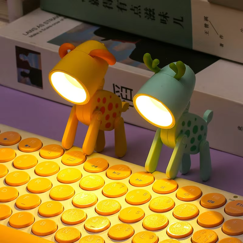 Mini Cartoon Deer LED Adjustable Desk Night Light