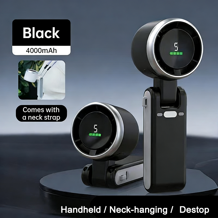 Multi-Functional Folding Rechargeable Handheld Mini Fan