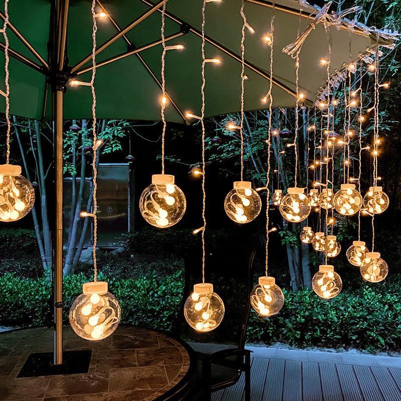 LED Wishing Ball Curtain String Fairy Lights