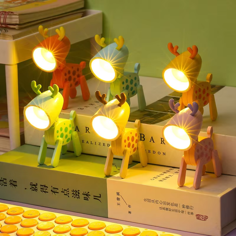 Mini Cartoon Deer LED Adjustable Desk Night Light