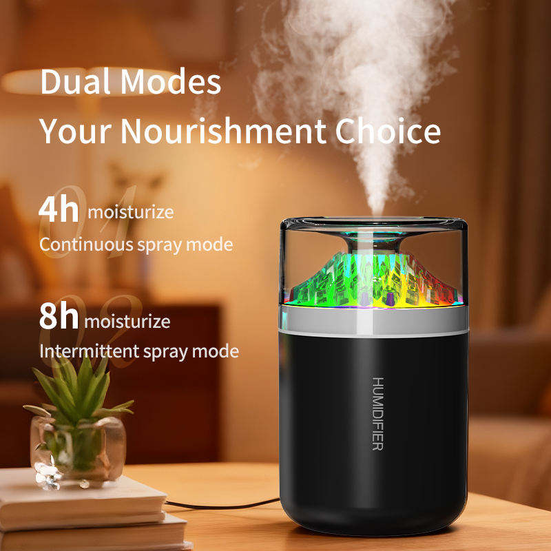 Volcano Flame Ambient LED Air Humidifier and Essential Oil Diffuser