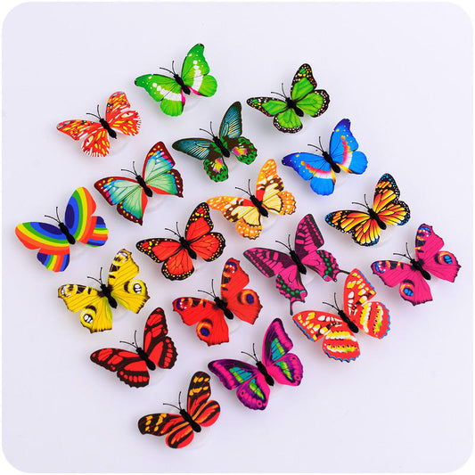 Colorful 3D Butterfly LED Wall Night Light