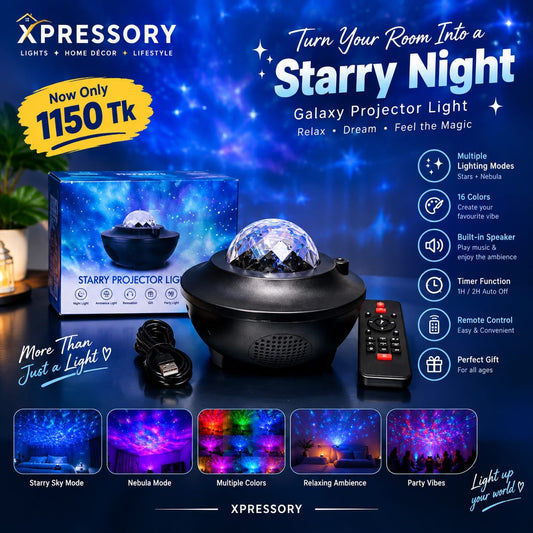 Galaxy Projector with Bluetooth Music Speaker