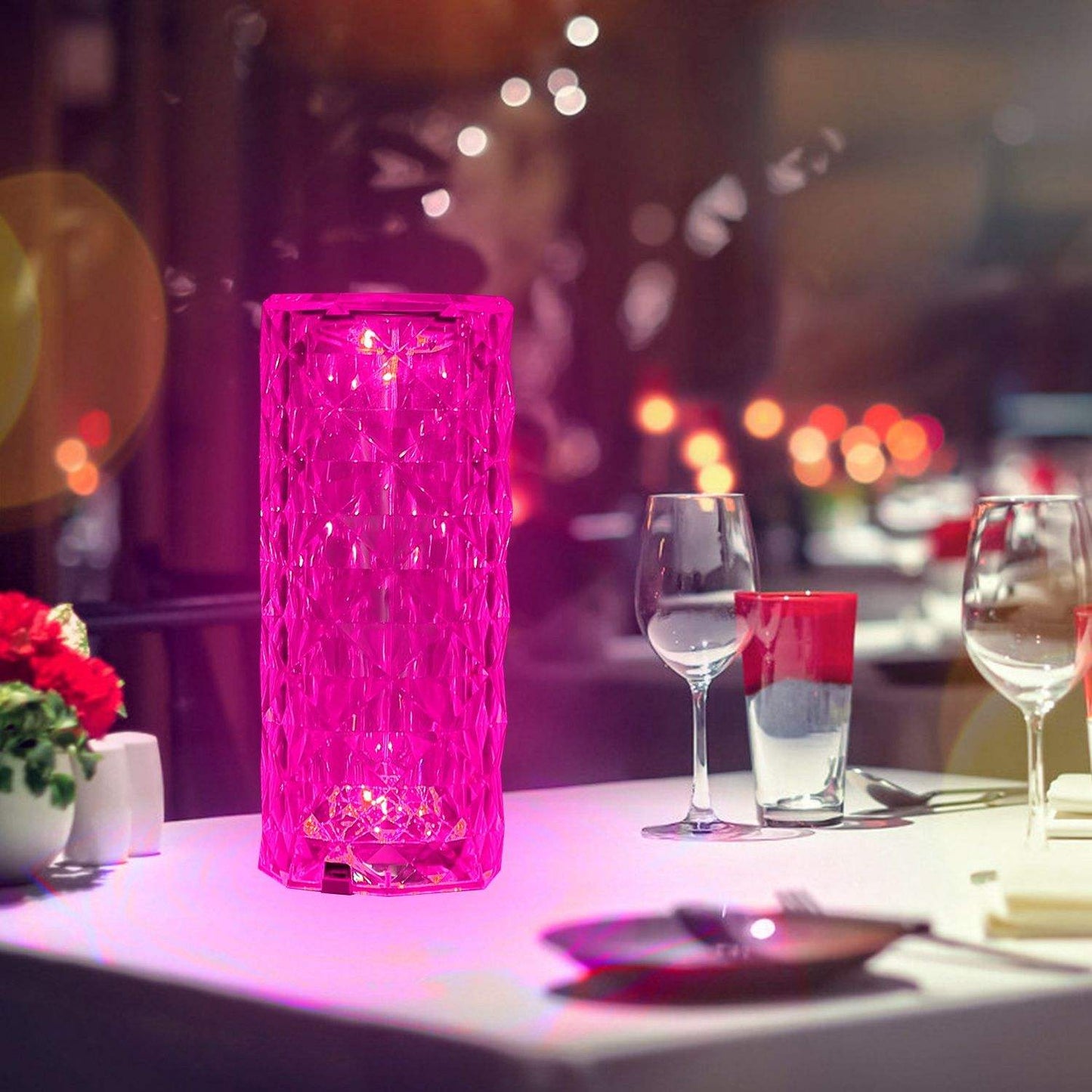 16 Color Rose Diamond Lamp – Rechargeable