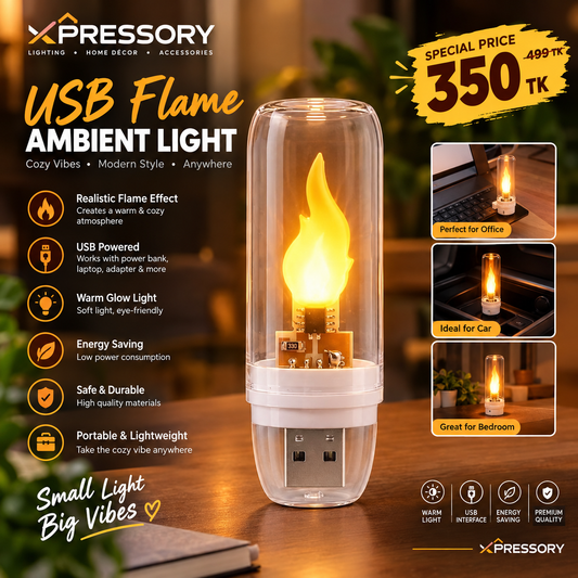 USB LED Flame Ambient Light
